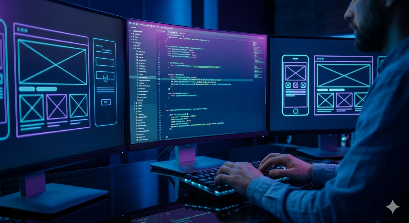 Desenvolvimento web em multiplos monitores